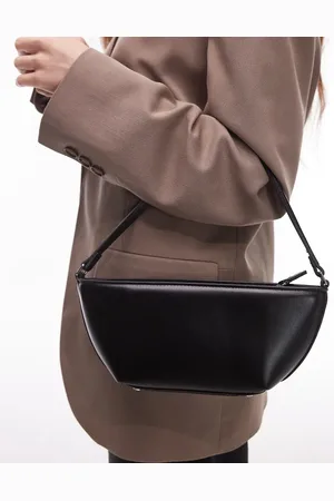 MANGO Bolso de hombro rectangular con bordes redondeados de