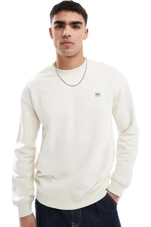 Lee Sudadera blanco hueso holgada de estilo worker de
