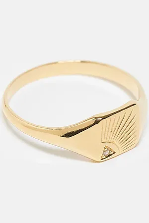 ASOS Anillo tipo sello de plata de ley de