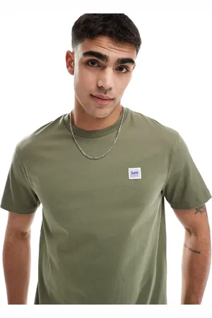 Lee Camiseta oliva holgada de estilo worker de