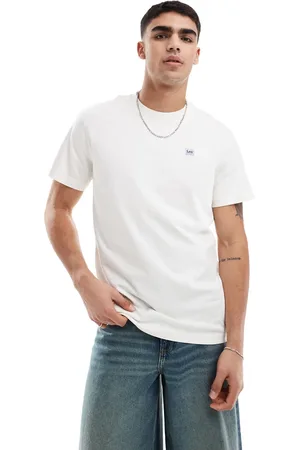 Lee Camiseta blanco hueso holgada de estilo worker de