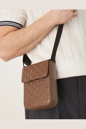ASOS Bandolera pequeña con diseño de monograma de
