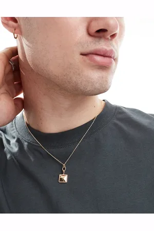 ASOS Collar estilo cadena con colgante cuadrado de