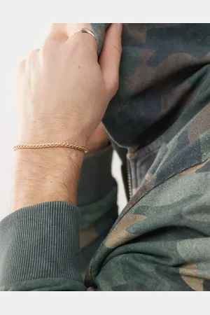 FADED FUTURE Pulsera dorada trenzada de