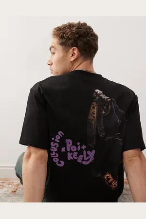 COLLUSION Camiseta con estampado "Keely & Poi" de