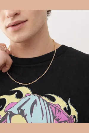 FADED FUTURE Collar de cadena estilo cuerda de