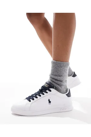 Ralph Lauren Zapatillas de deporte blancas y azul marino Heritage Court de -Blanco