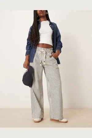 Free People Vaqueros multicolores a rayas sin cierres con cintura entallada Dakota de