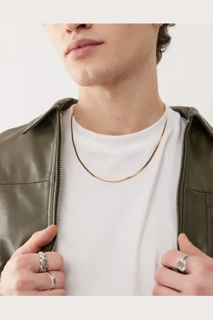 FADED FUTURE Collar de cadena de espiga plana de