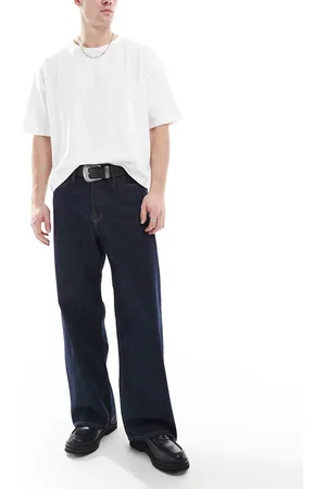 JACK & JONES Vaqueros azul añil de corte ancho Dave de