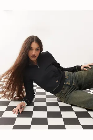 Dickies Cárdigan con cuello alzado y cremallera de