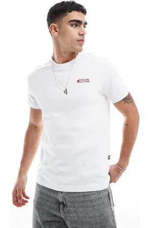 G-Star Camiseta blanca con estampado trasero de andamios de