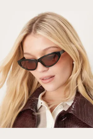 ASOS Gafas de sol negras de estilo ojos de gato angulares de