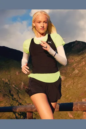 PUMA Top sin mangas con espalda de nadadora y diseño 2 en 1 Essential de