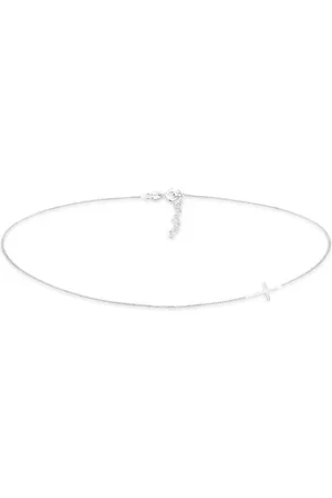 Elli Gargantilla plateada básica con detalle de cruz de plata de ley 925 Trend Blogger de