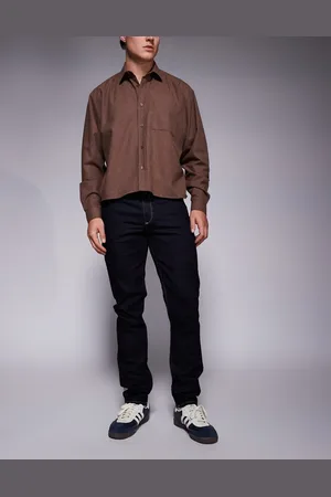 River Island Vaqueros de corte pitillo con lavado azul añil de -Azul marino