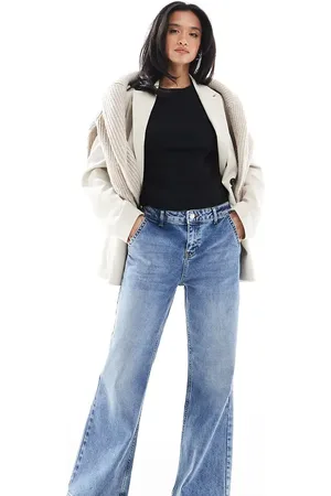 Miss Selfridge Vaqueros de pernera ancha acampanada de