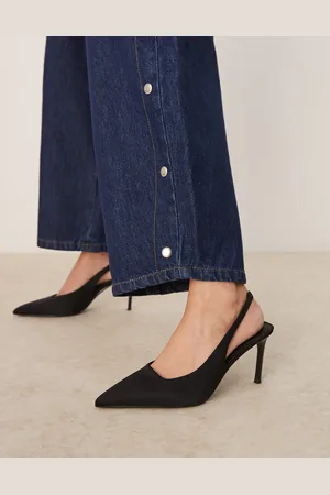 ASOS Zapatos negros destalonados de tacón de aguja medio Spicy de