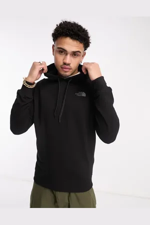 The North Face Sudadera negra con capucha y logo Drew Peak de