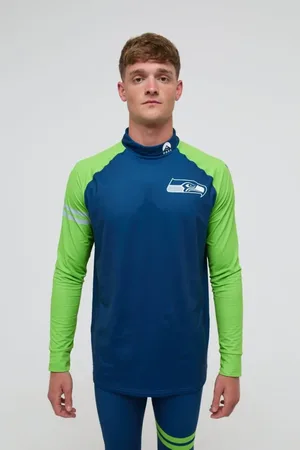 OOSC Top interior con diseño de los Seattle Seahawks para hombre de x NFL-Azul