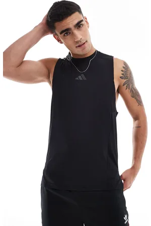 adidas Camiseta negra sin mangas de alta intensidad de adidas Training