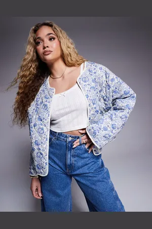 River Island Chaqueta reversible con estampado floral de