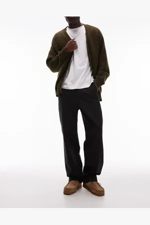 ARKET Pantalones negros sueltos de lona de