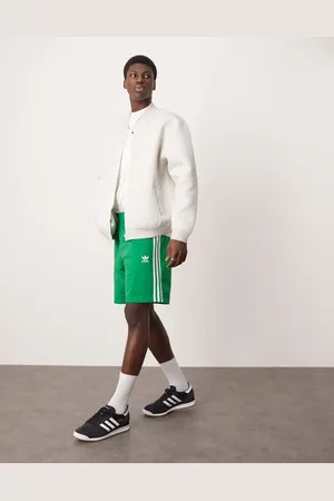 adidas Pantalones cortos verdes Adicolor Firebird de