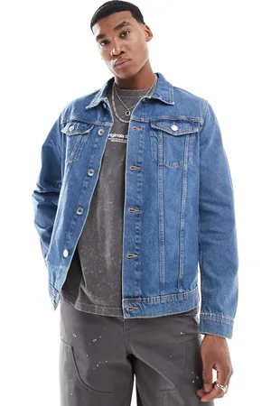 JJ Chaqueta vaquera con lavado azul medio de