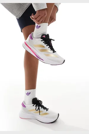 adidas Zapatillas de deporte blancas, doradas y moradas Adizero SL2 de adidas Running