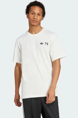 adidas Camiseta blanco hueso con estampado gráfico Sambatee por el 75 aniversario de