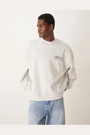 ASOS Sudadera extragrande con estampado en el pecho de