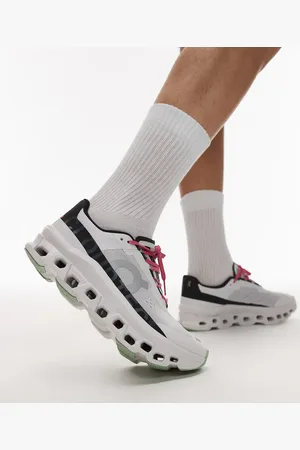 On Running Zapatillas de deporte blancas y negras para correr Cloudmonster de ON-Negro