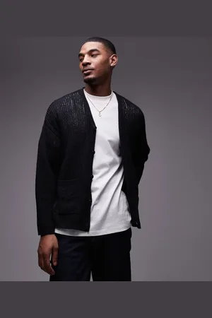 Topman Cárdigan de punto de croché de