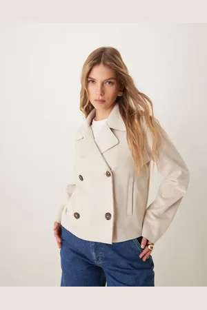 New Look Chaqueta color de antelina de -Neutro