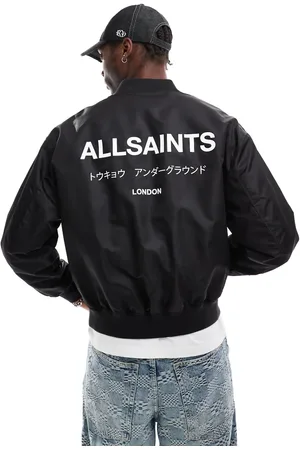 AllSaints Chaqueta bomber negra Underground de