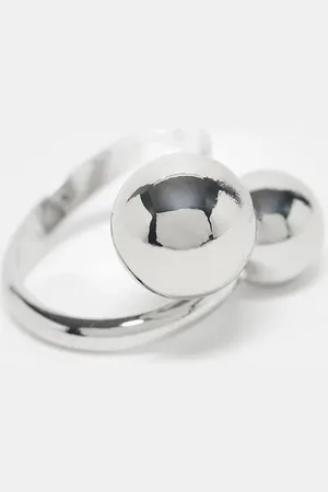 Reclaimed Anillo unisex abullonado con diseño envolvente de