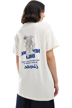 Daisy Street Camiseta beis extragrande con estampado gráfico "Garfield" de -Neutro