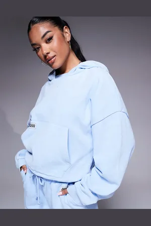 ASOS Sudadera negruzco con capucha y bajo abullonado de Weekend Collective (parte de un conjunto)