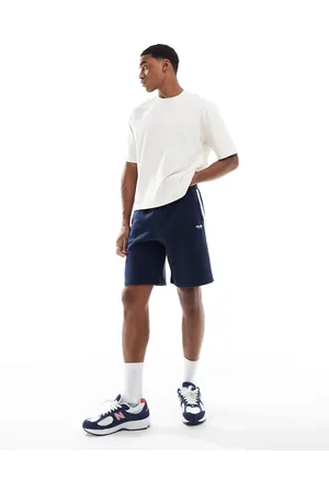 Hollister Pantalones cortos de corte suelto con logo universitario y banda lateral de
