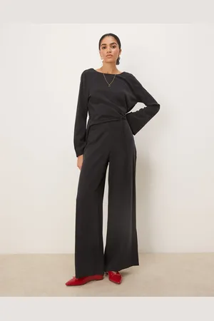 ASOS Pantalones lavado de pernera ancha de tejido suave de (parte de un conjunto)