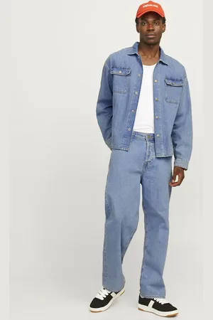JACK & JONES Vaqueros azules holgados de