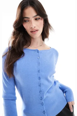 ASOS Cárdigan ajustado y acanalado de