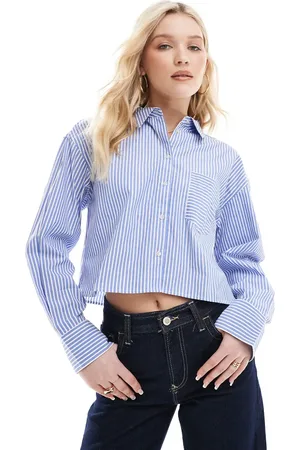 JJXX Camisa corta a rayas extragrande de
