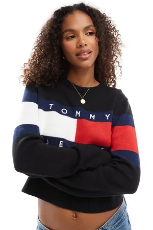 Tommy Hilfiger Jersey con bandera en la parte central del pecho de