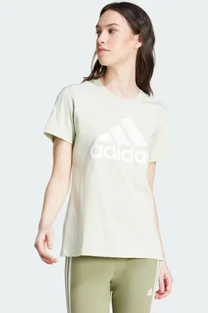 adidas Camiseta verde con logo Essentials de adidas