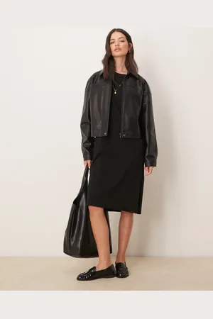 JDY Vestido midi estilo camiseta de