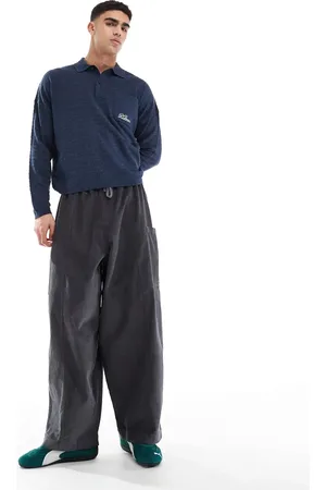 ASOS Pantalones holgados y extragrandes con bolsillos laterales de pana de