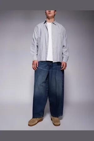 ASOS Vaqueros holgados y extragrandes con lavado azul oscuro vintage de