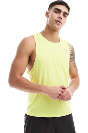 PUMA Top verde lima sin mangas Run Velocity de